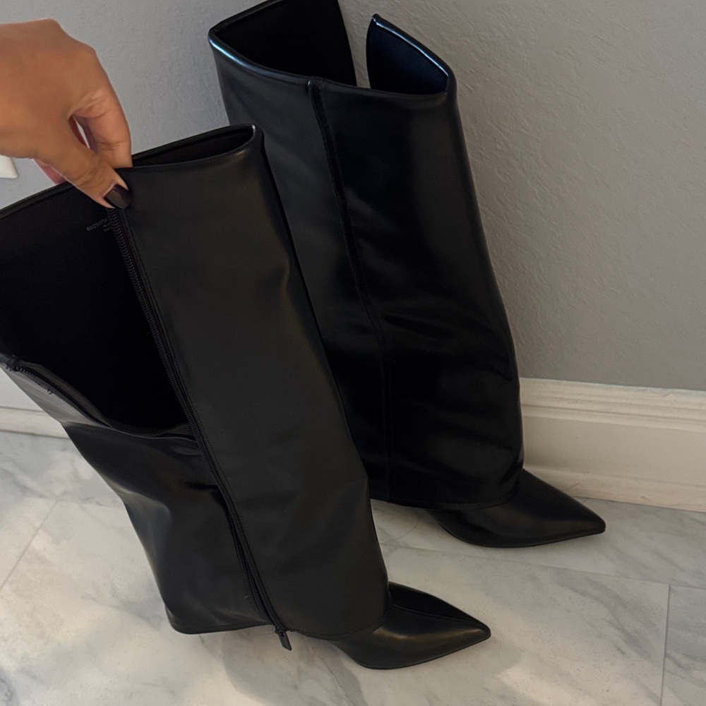 Charles and Keith Elegant Black Women's Boots